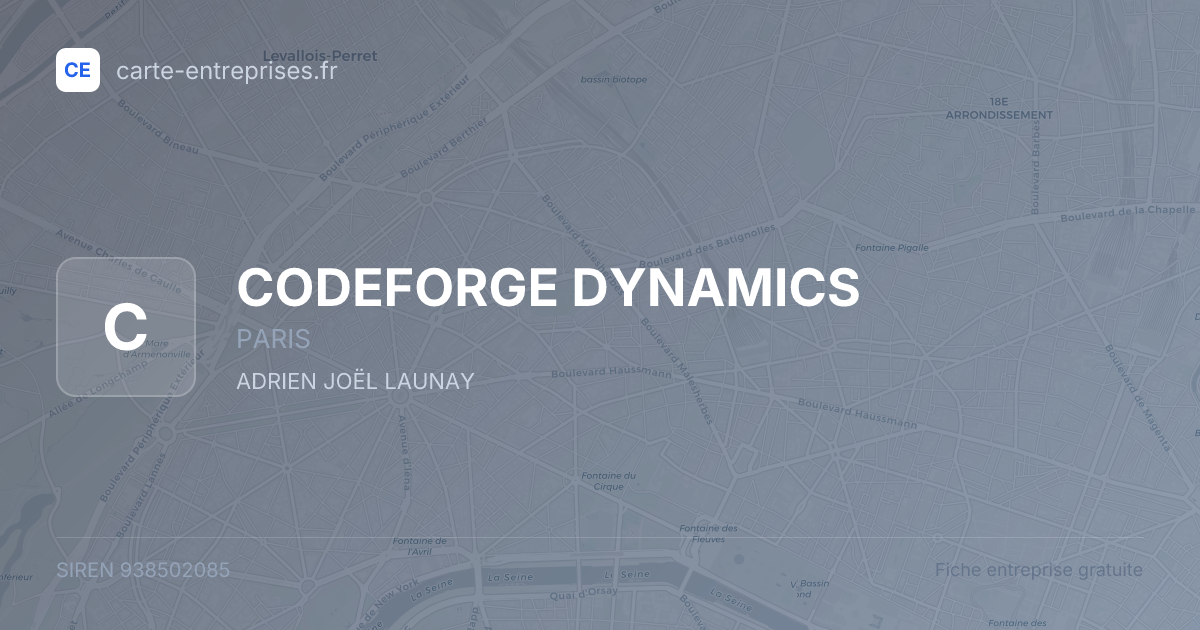 CODEFORGE DYNAMICS — 938502085 — fiche entreprise