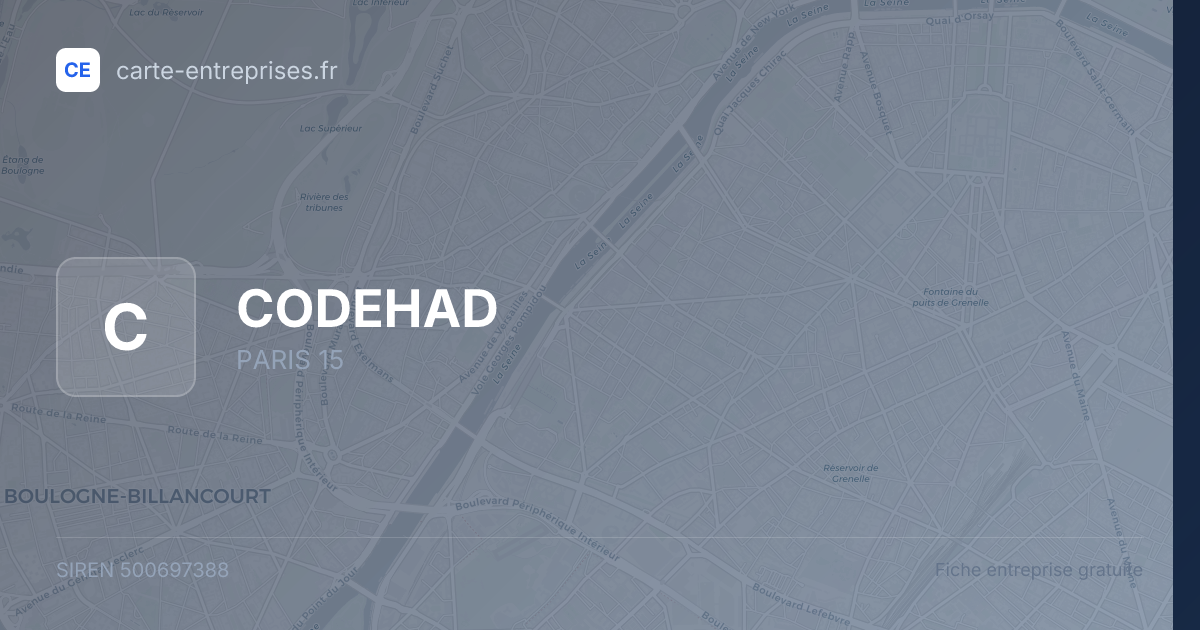 CODEHAD — 500697388 — fiche entreprise