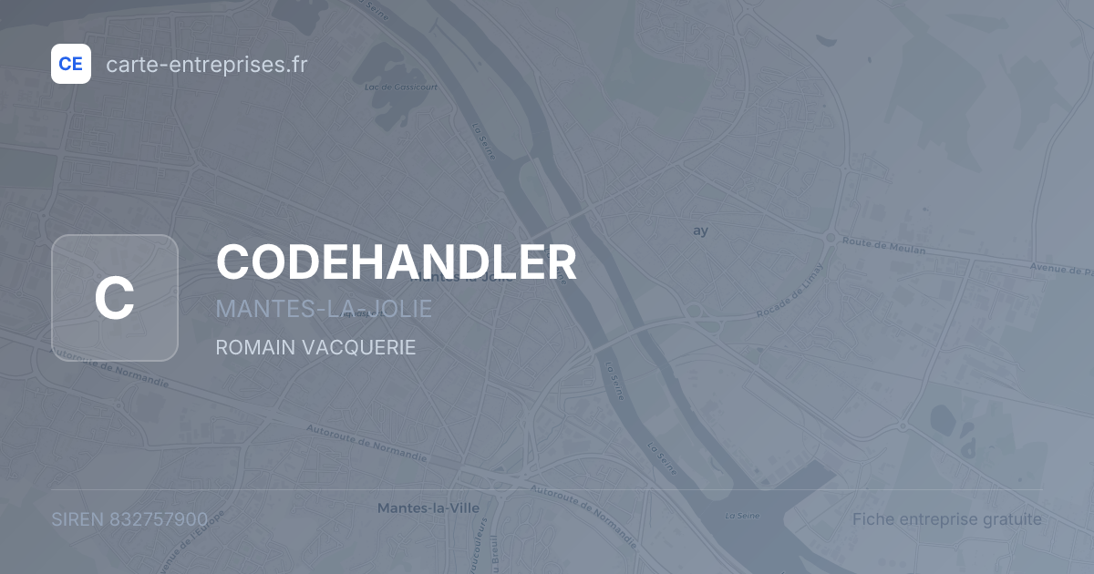 CODEHANDLER — 832757900 — fiche entreprise