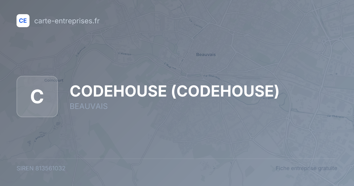 CODEHOUSE — 813561032 — fiche entreprise