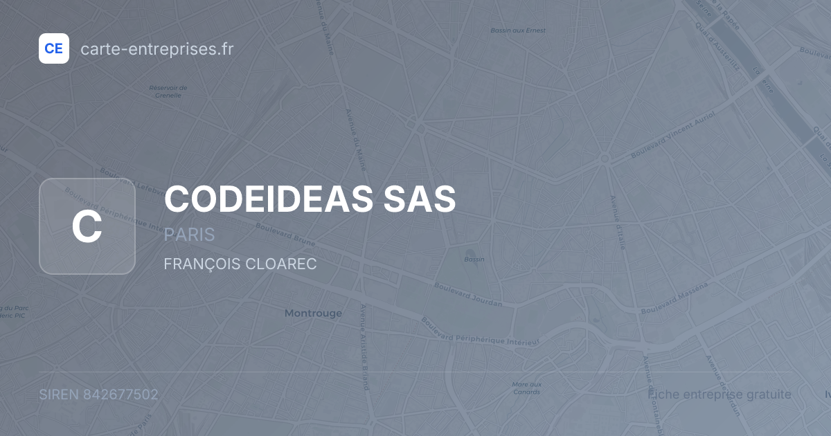 CODEIDEAS SAS — 842677502 — fiche entreprise