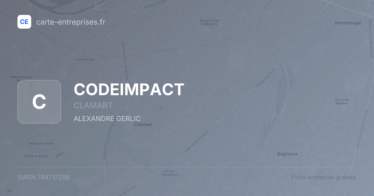 CODEIMPACT — 794717298 — fiche entreprise