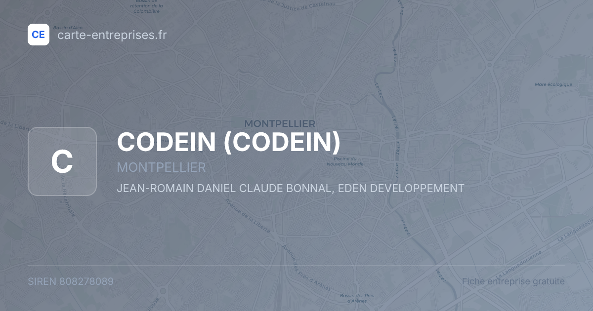 CODEIN — 808278089 — fiche entreprise