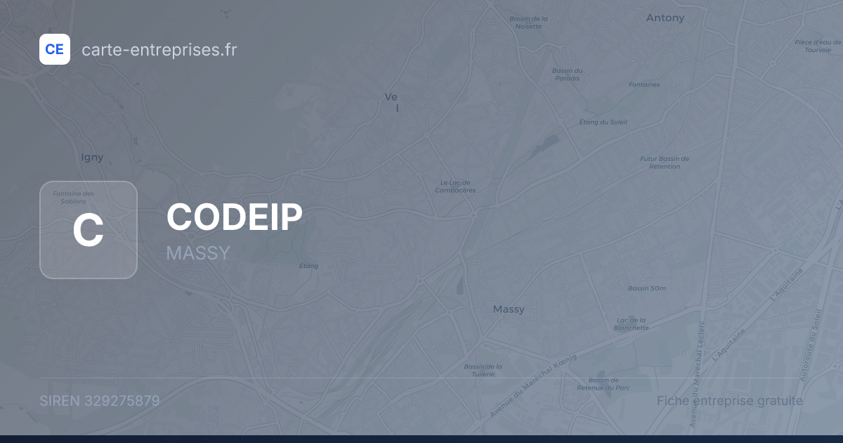 CODEIP — 329275879 — fiche entreprise