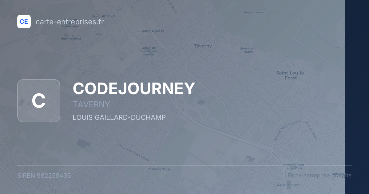 CODEJOURNEY — 982258436 — fiche entreprise