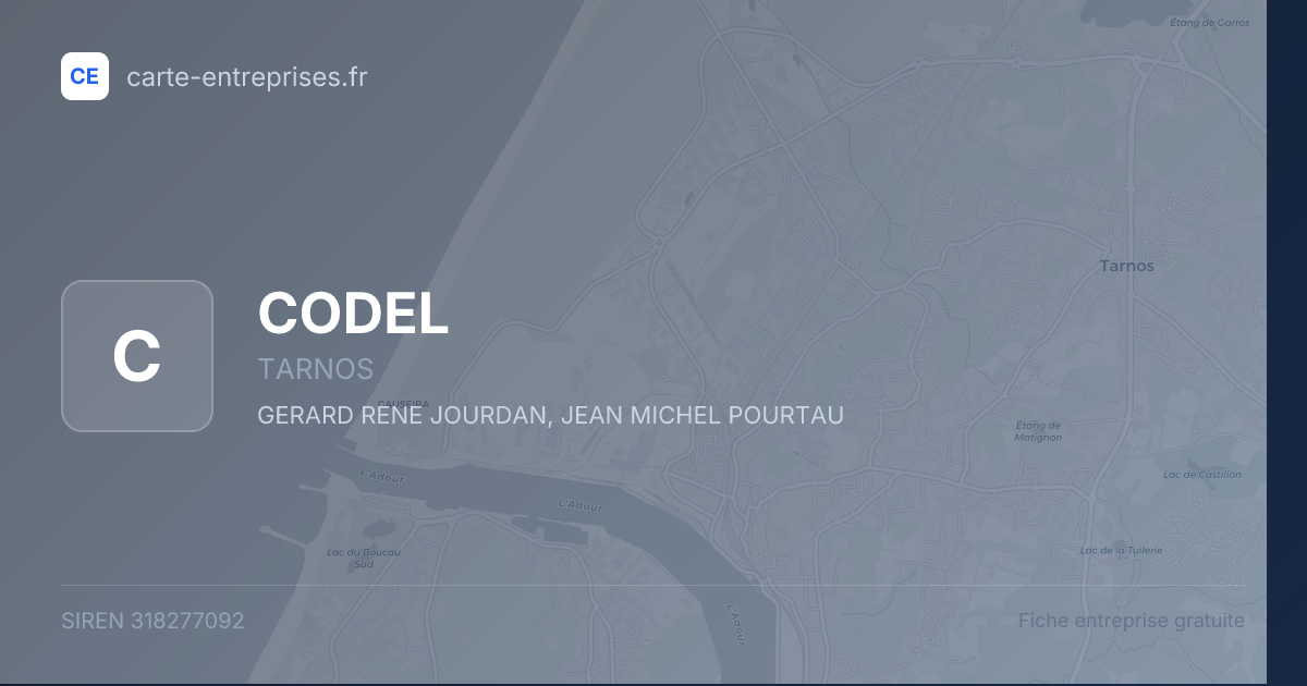 CODEL — 318277092 — fiche entreprise