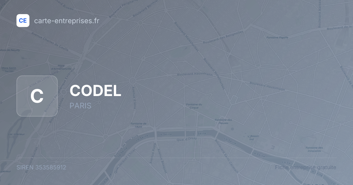 CODEL — 353585912 — fiche entreprise