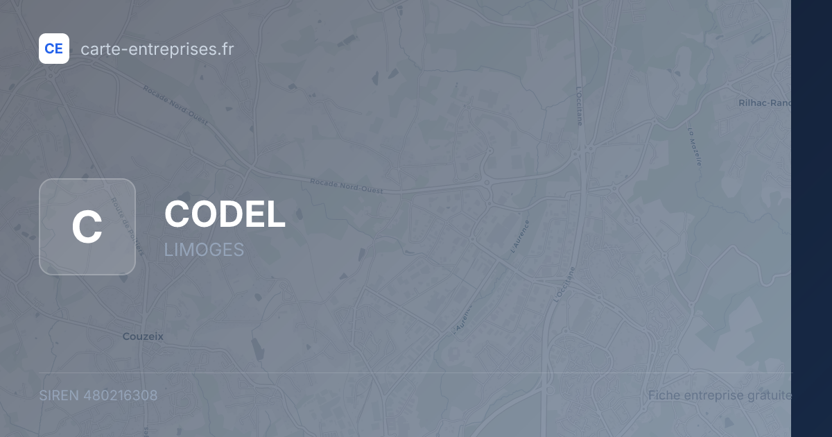 CODEL — 480216308 — fiche entreprise