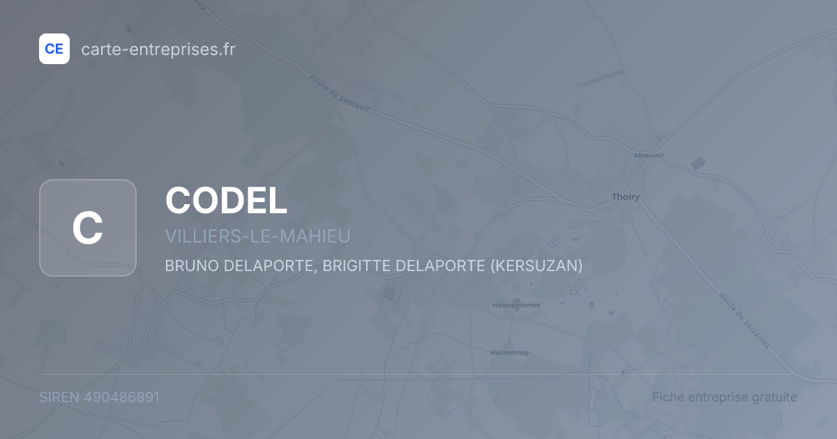 CODEL — 490486891 — fiche entreprise
