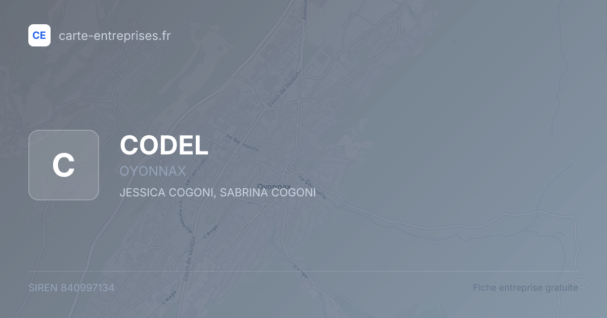 CODEL — 840997134 — fiche entreprise