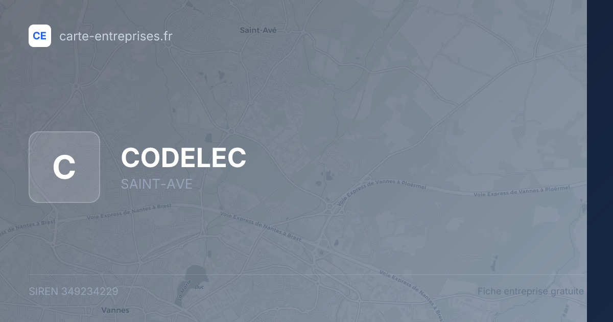 CODELEC — 349234229 — fiche entreprise