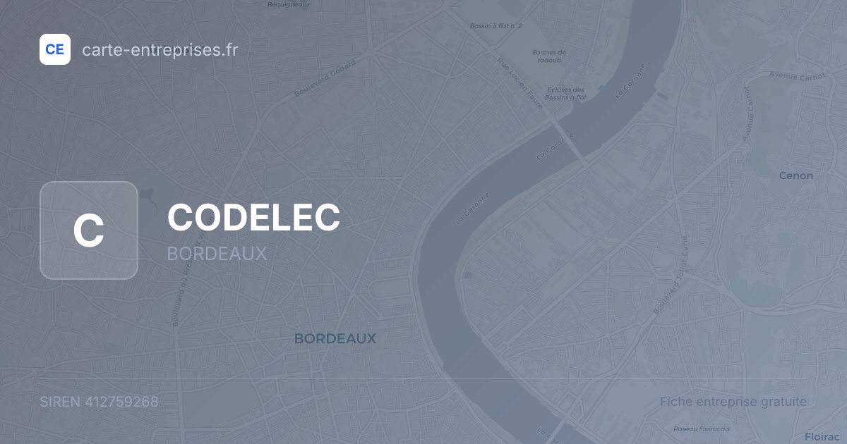 CODELEC — 412759268 — fiche entreprise