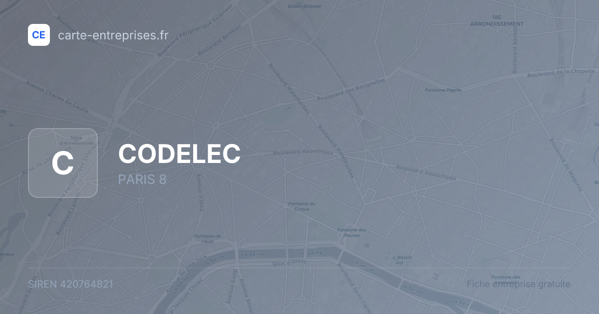 CODELEC — 420764821 — fiche entreprise