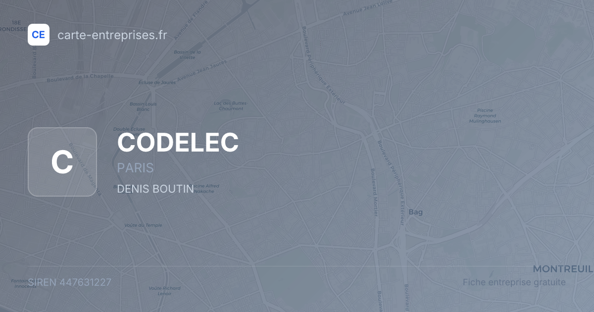 CODELEC — 447631227 — fiche entreprise