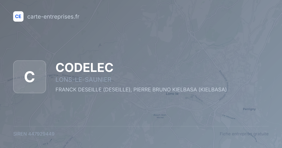 CODELEC — 447929449 — fiche entreprise