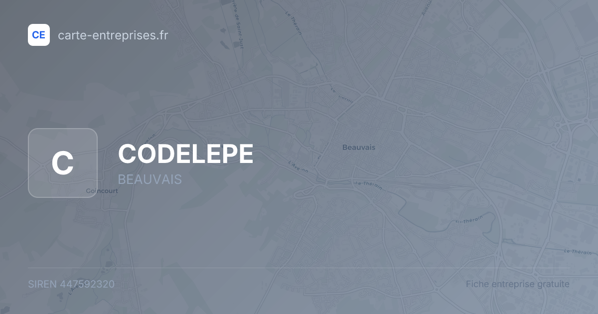 CODELEPE — 447592320 — fiche entreprise