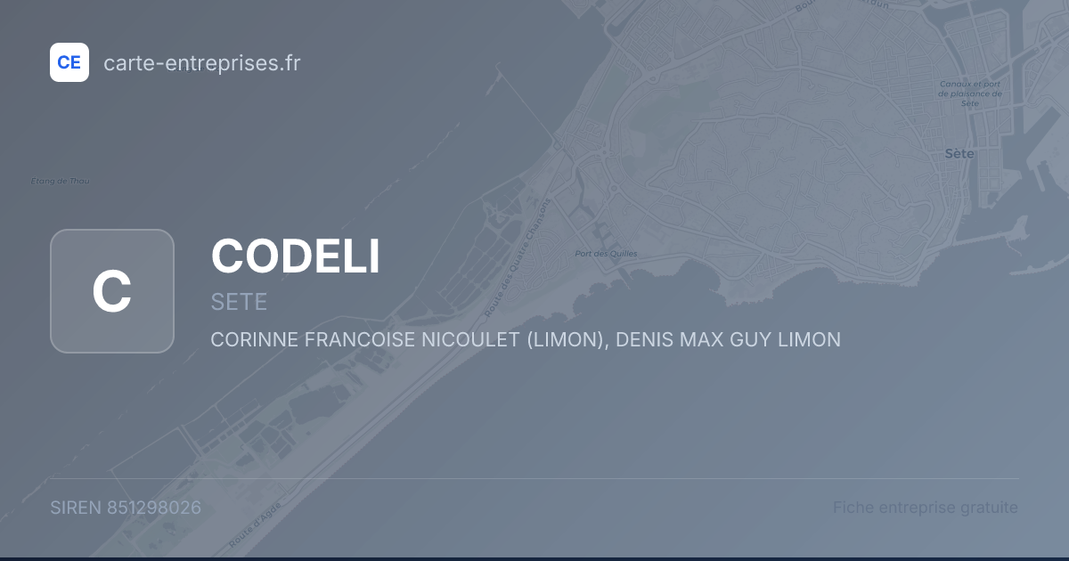 CODELI — 851298026 — fiche entreprise