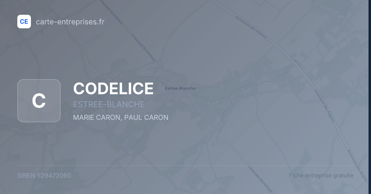 CODELICE — 529472060 — fiche entreprise
