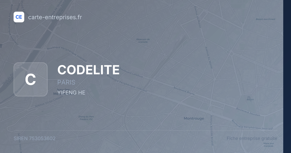 CODELITE — 753053602 — fiche entreprise