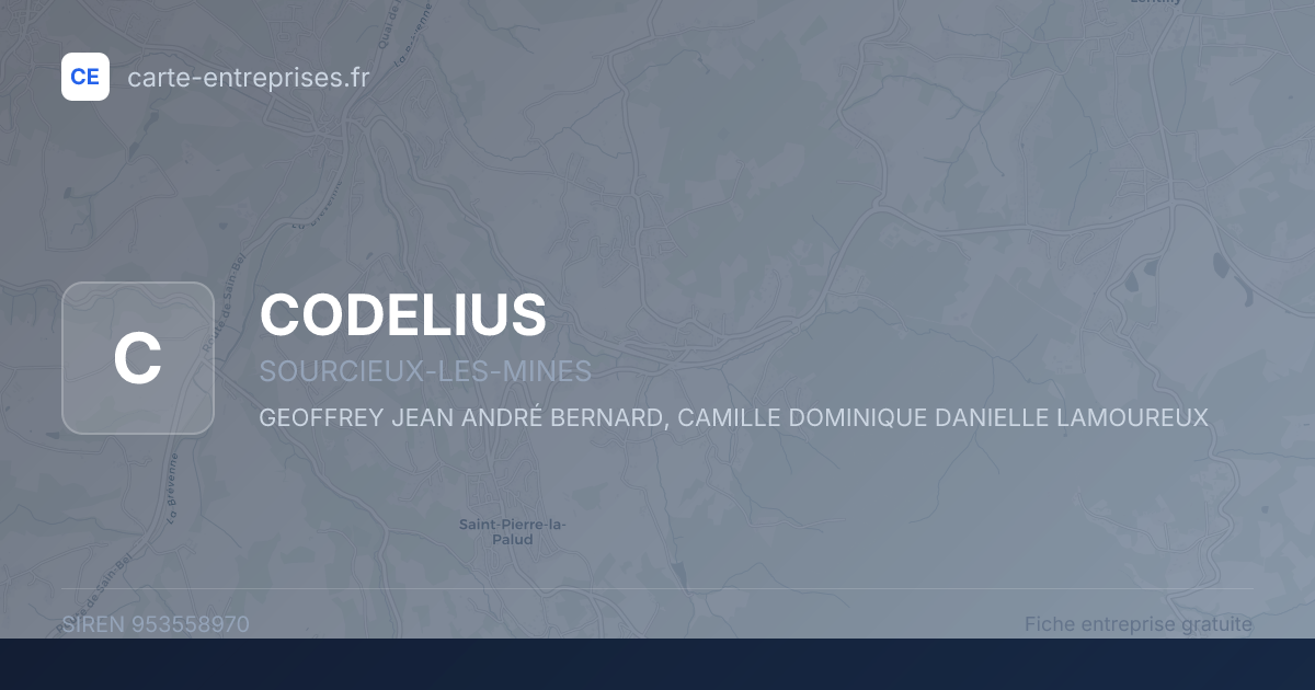 CODELIUS — 953558970 — fiche entreprise