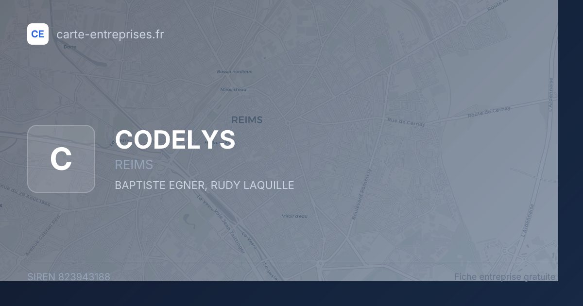 CODELYS — 823943188 — fiche entreprise