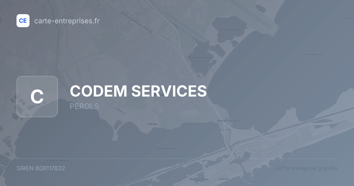 CODEM SERVICES — 808117832 — fiche entreprise