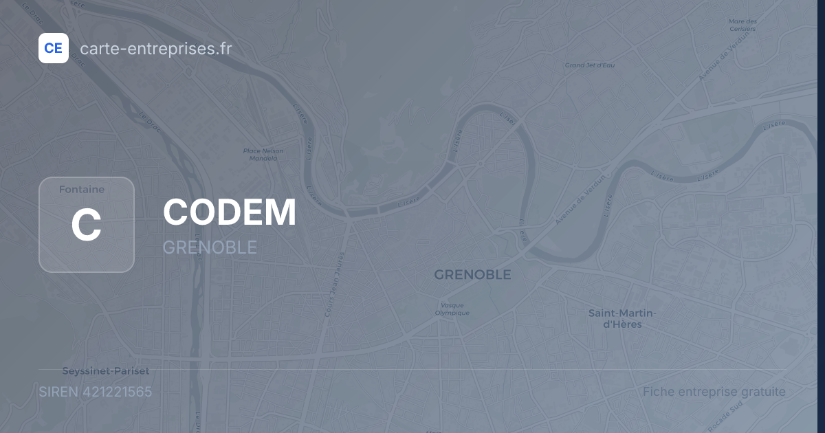 CODEM — 421221565 — fiche entreprise