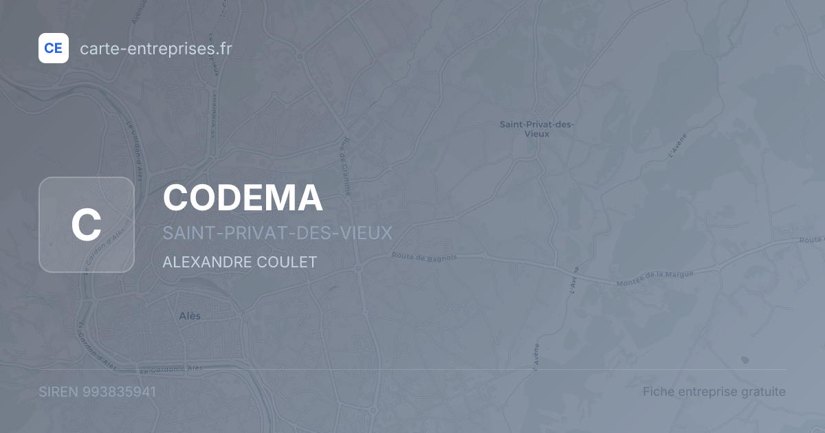 CODEMA — 993835941 — fiche entreprise