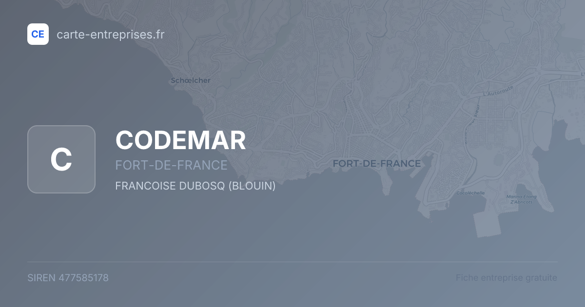 CODEMAR — 477585178 — fiche entreprise