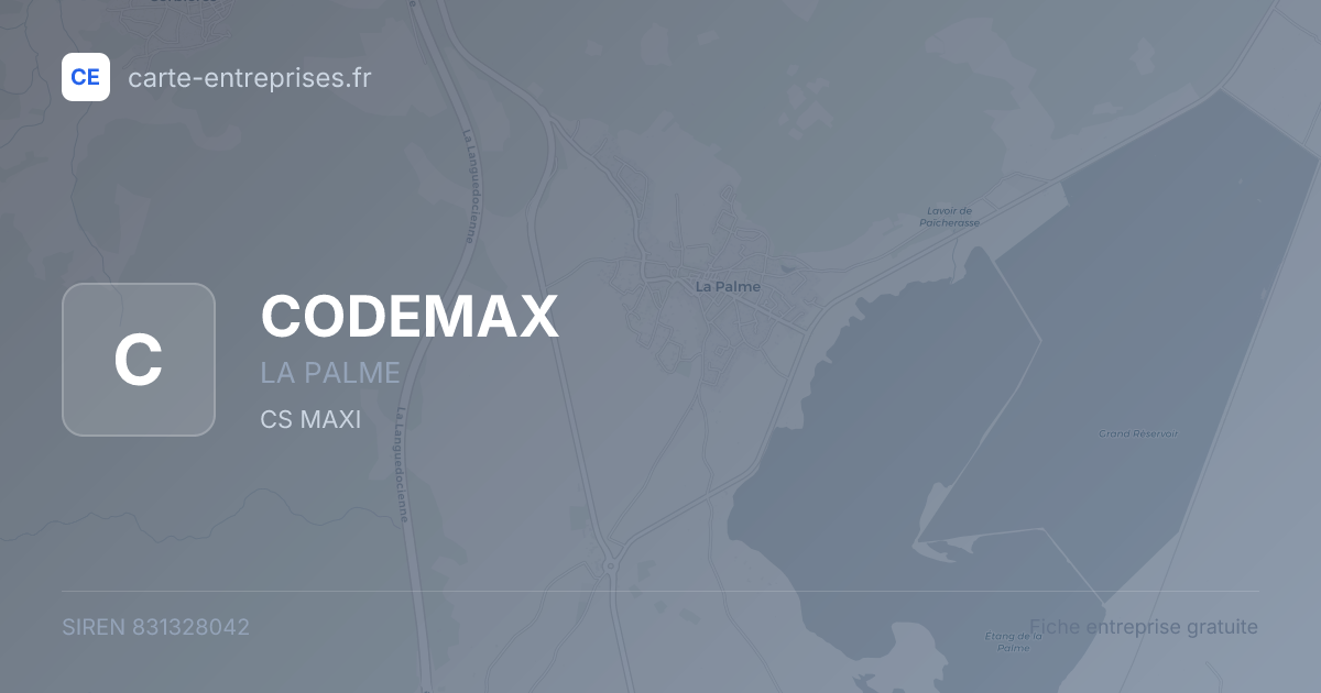 CODEMAX — 831328042 — fiche entreprise