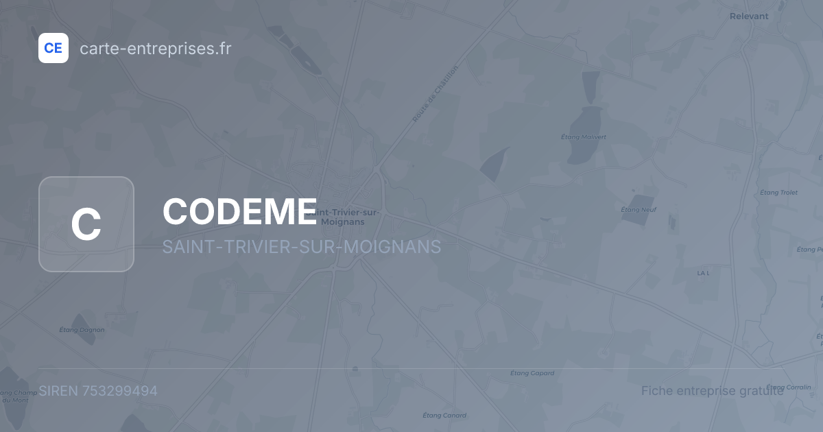CODEME — 753299494 — fiche entreprise