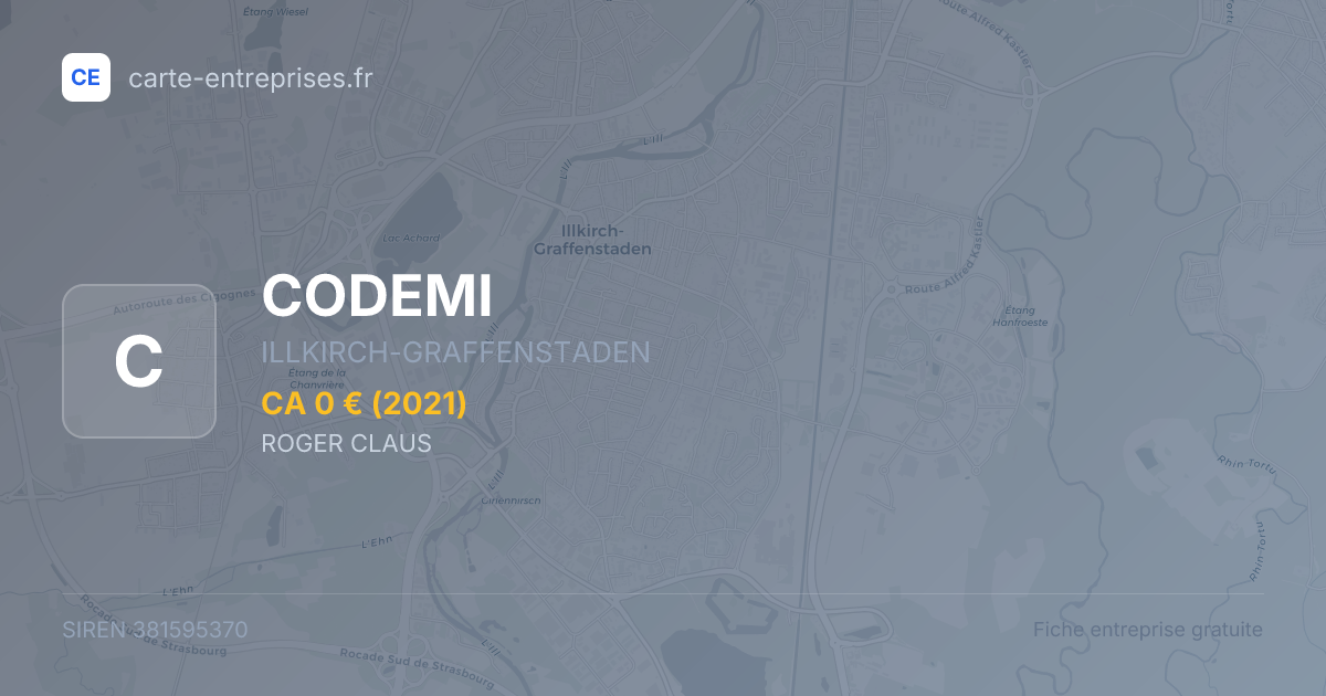 CODEMI — 381595370 — fiche entreprise