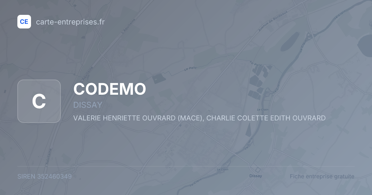 CODEMO — 352460349 — fiche entreprise