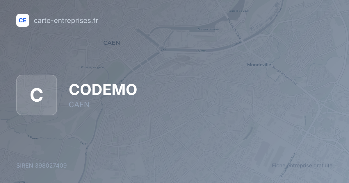 CODEMO — 398027409 — fiche entreprise