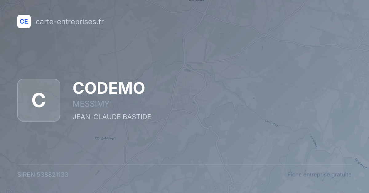 CODEMO — 538821133 — fiche entreprise
