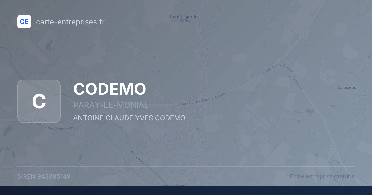 CODEMO — 948895149 — fiche entreprise