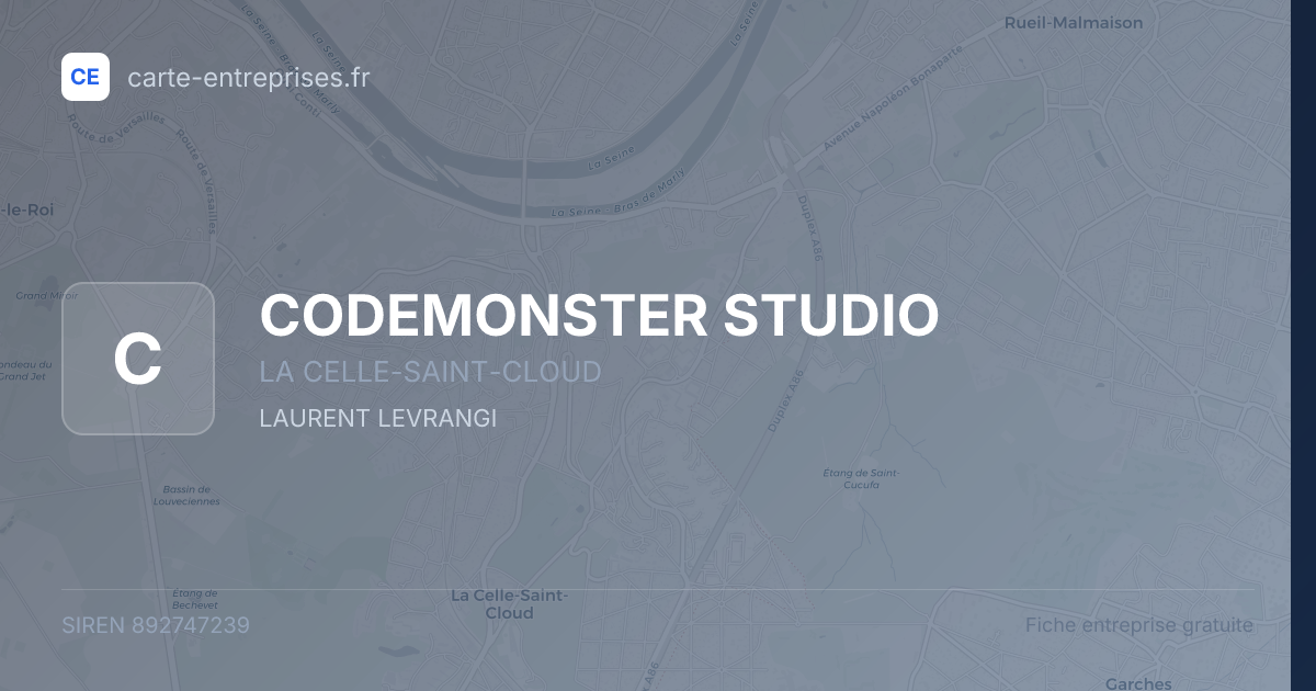CODEMONSTER STUDIO — 892747239 — fiche entreprise