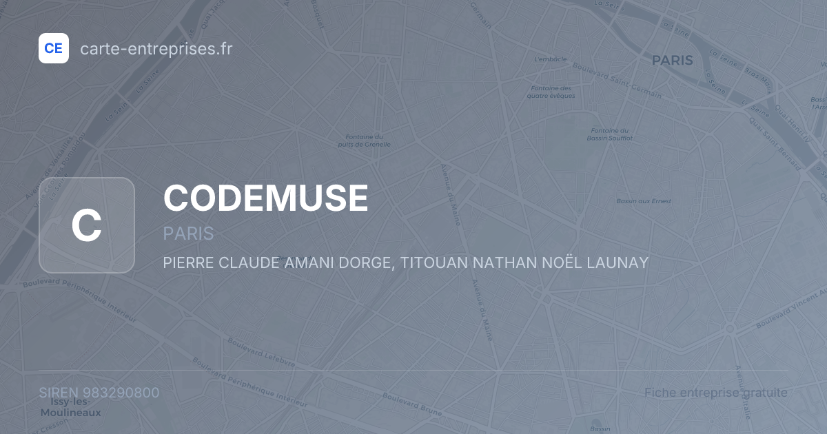 CODEMUSE — 983290800 — fiche entreprise