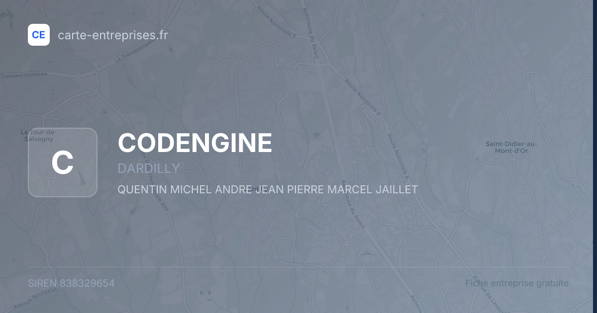 CODENGINE — 838329654 — fiche entreprise