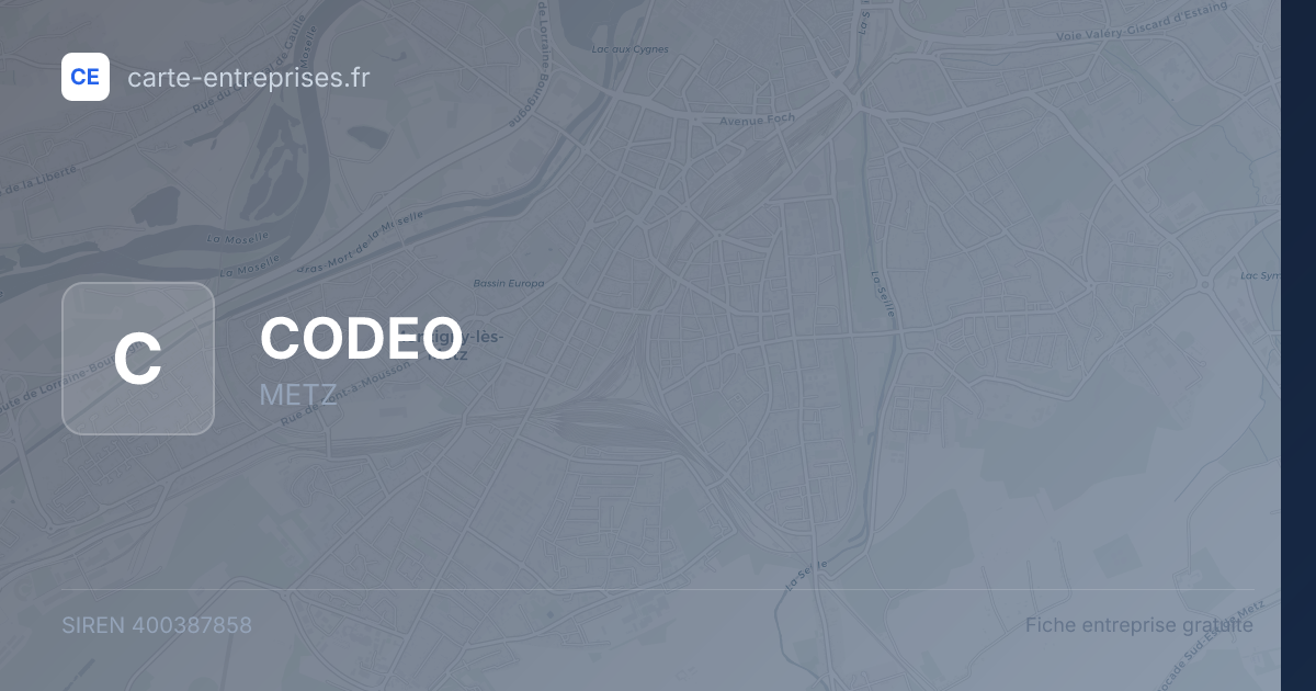 CODEO — 400387858 — fiche entreprise