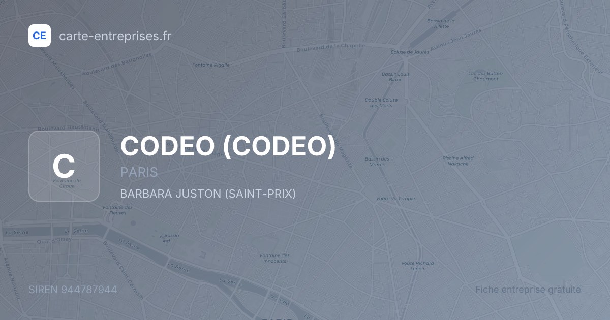 CODEO — 944787944 — fiche entreprise