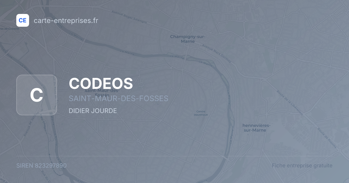 CODEOS — 823297890 — fiche entreprise