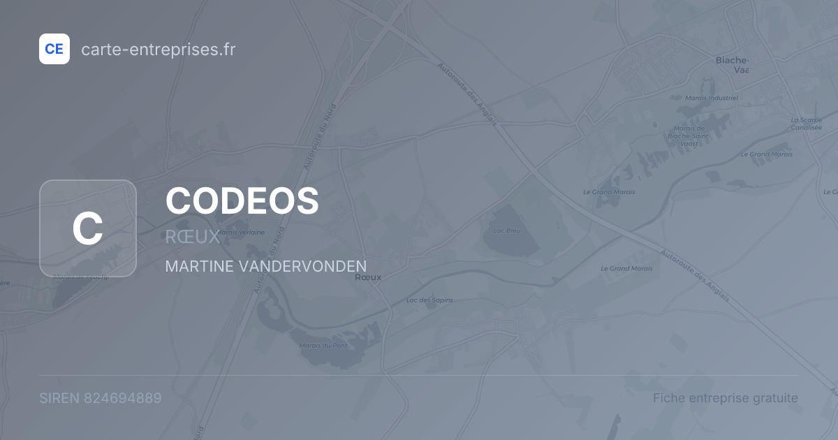 CODEOS — 824694889 — fiche entreprise