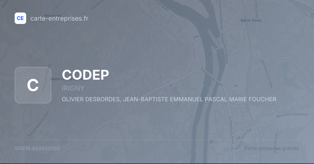 CODEP — 494800196 — fiche entreprise