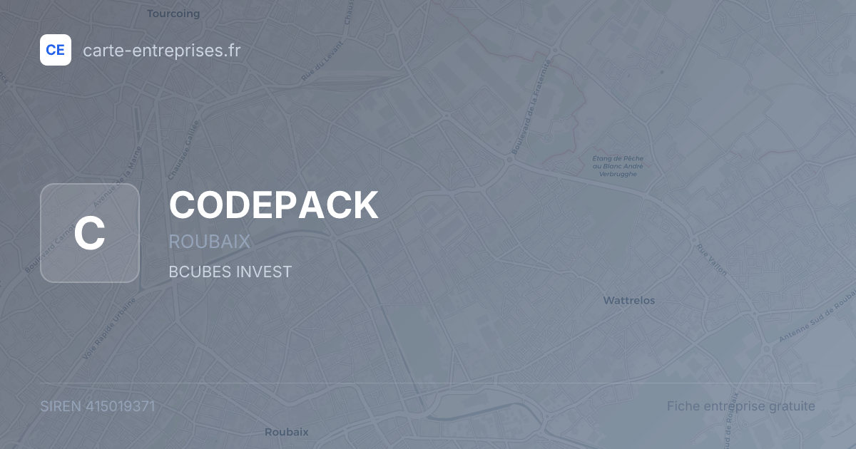 CODEPACK — 415019371 — fiche entreprise