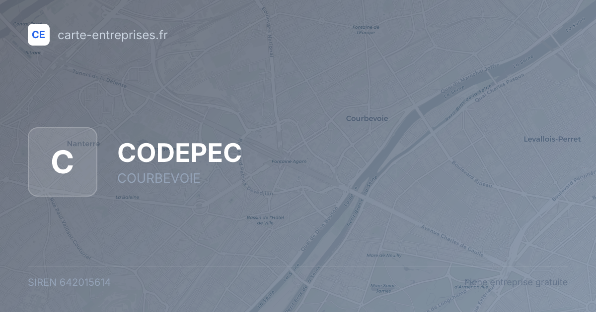 CODEPEC — 642015614 — fiche entreprise