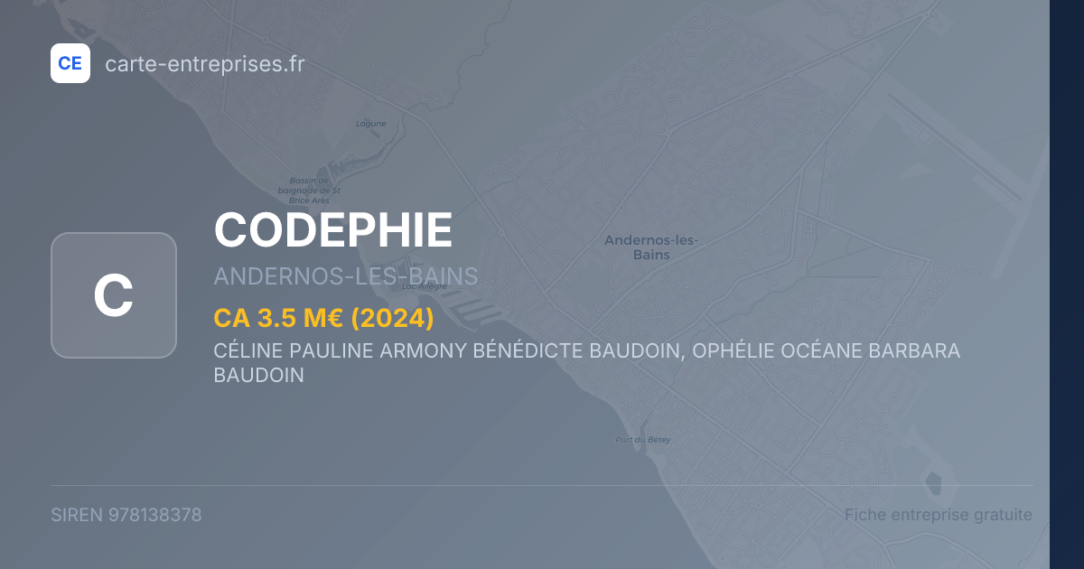 CODEPHIE — 978138378 — fiche entreprise