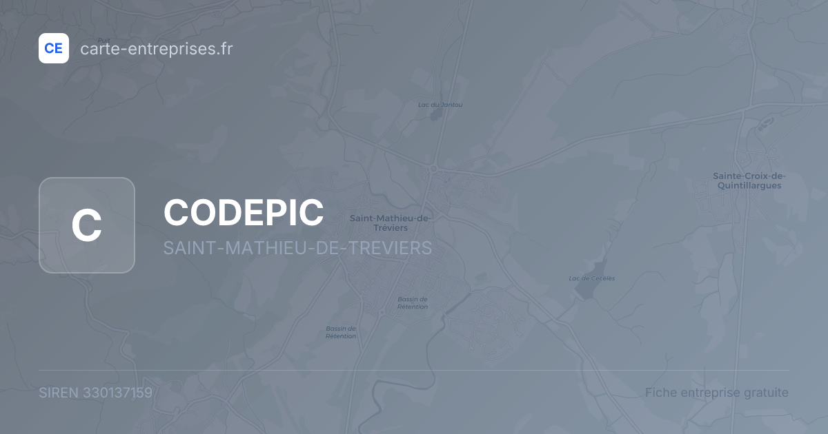 CODEPIC — 330137159 — fiche entreprise