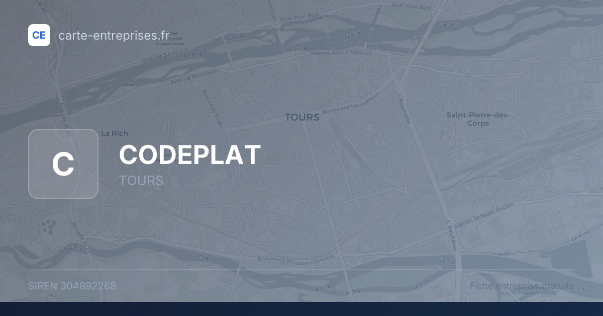 CODEPLAT — 304892268 — fiche entreprise