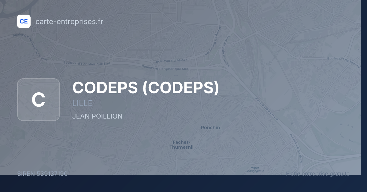 CODEPS — 539137190 — fiche entreprise